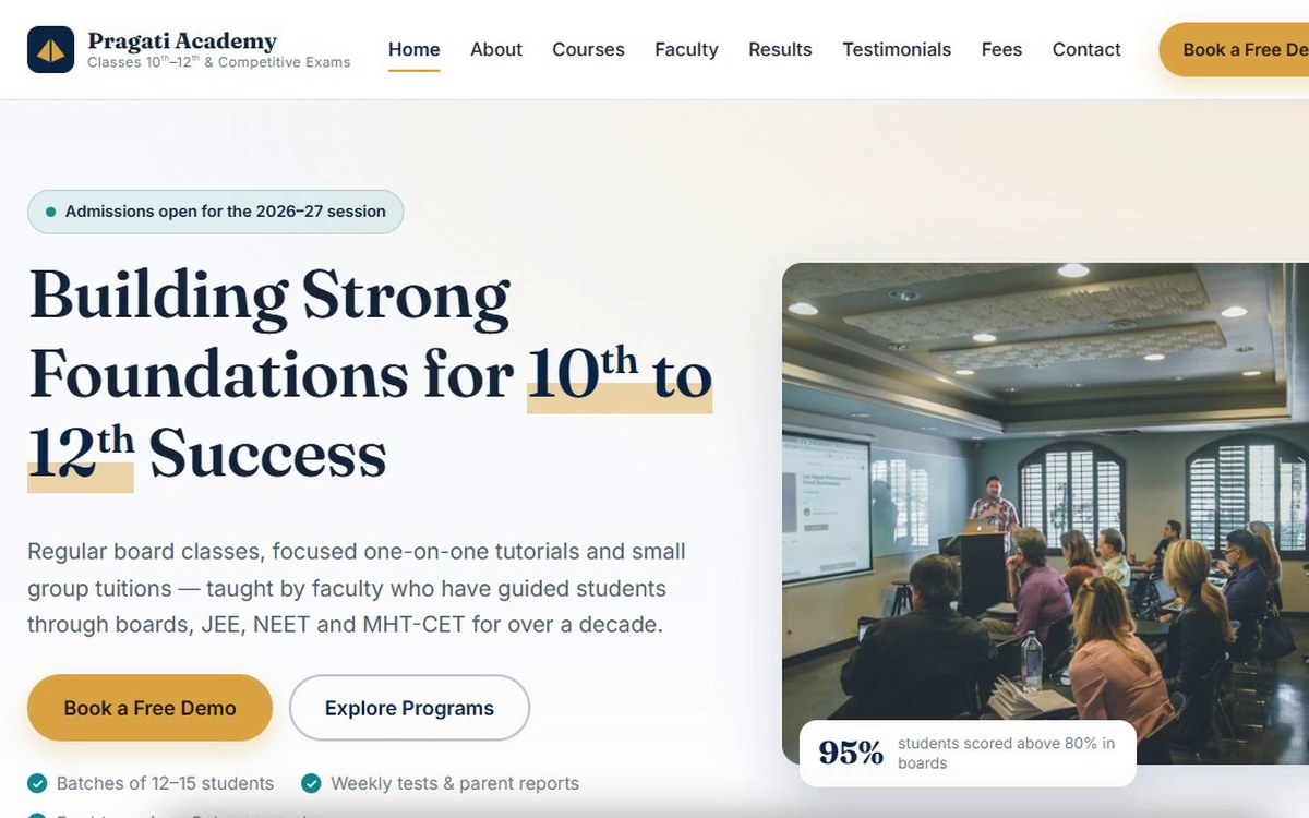 Pragati Academy screenshot