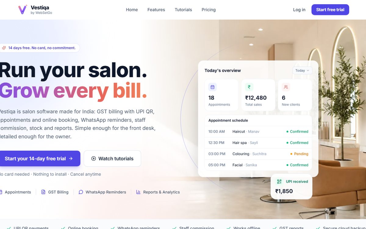 Vestiqa website